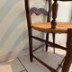 Fauteuil campagnard paillé