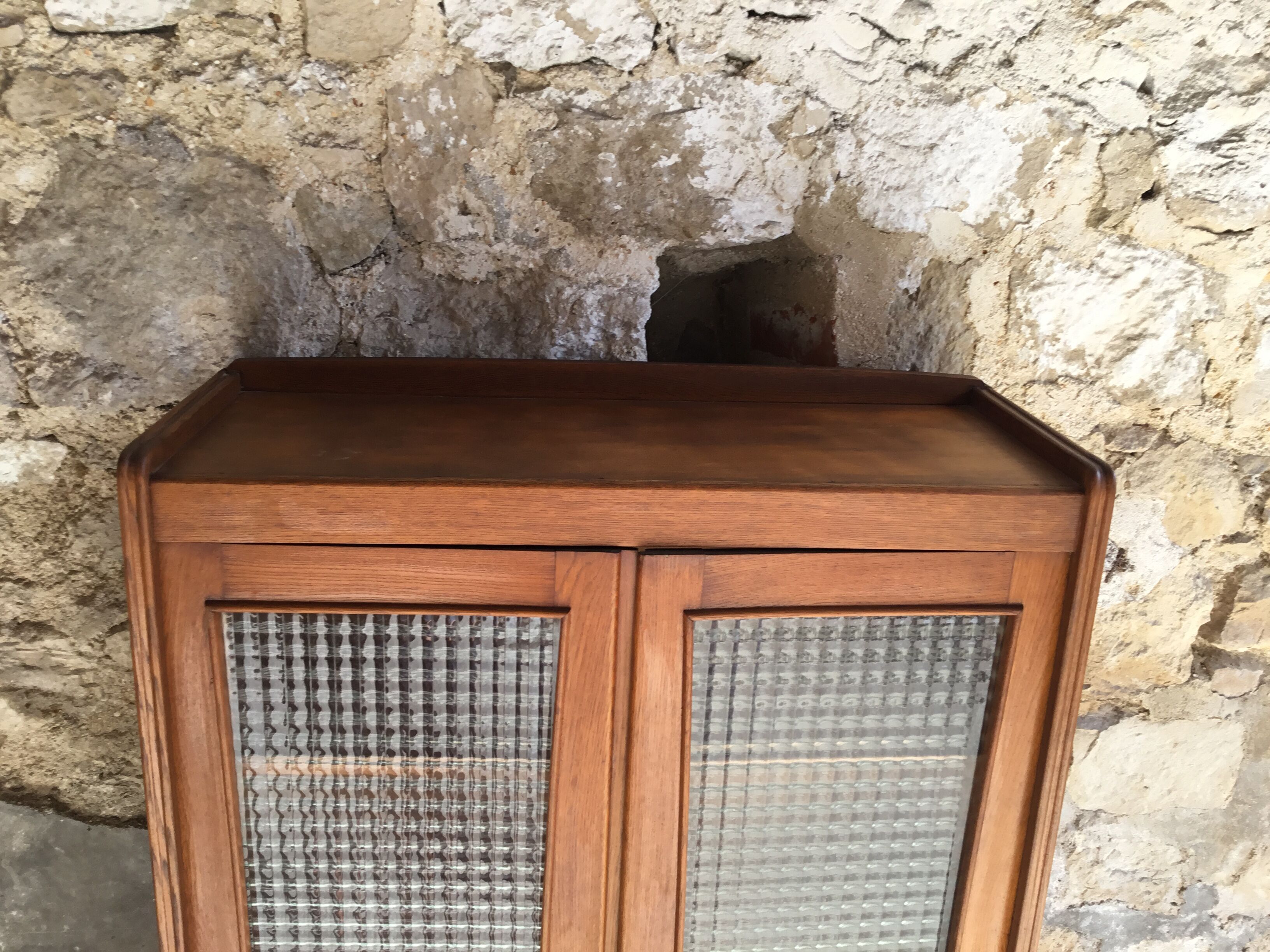 Bookcase or school glass cabinet - vintage 1960