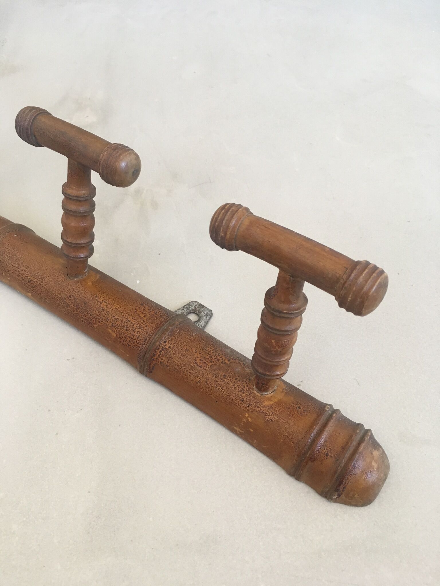 Old Art Deco wall coat rack