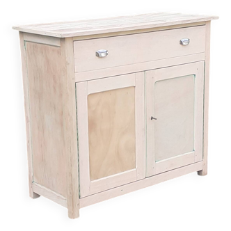 Parisian sideboard 1 drawer 2 doors solid beech raw wood
