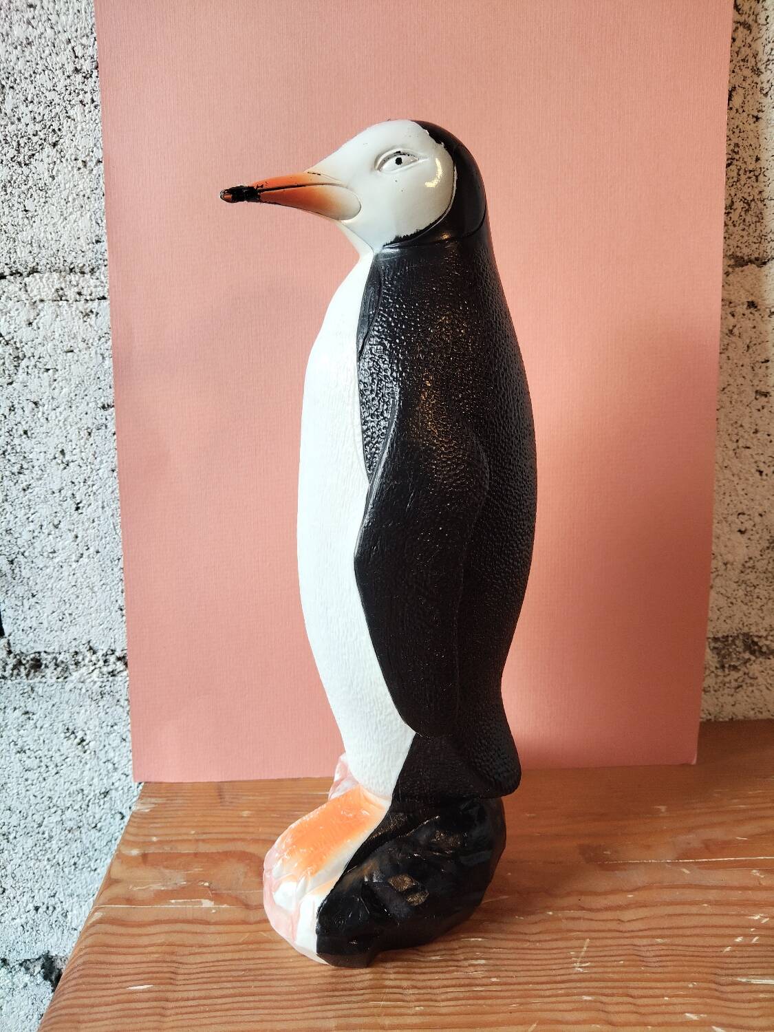 Vintage decorative penguin 31 cm – 1970s Scandinavian style