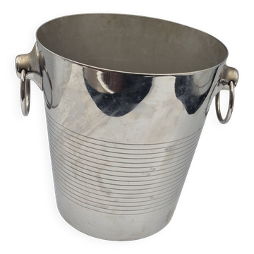 Seau à champagne vintage Létang Rémy en inox 18/10, France