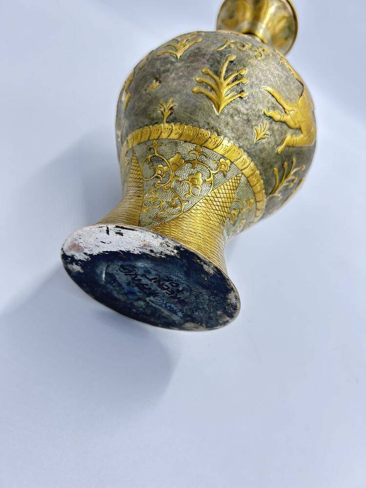 Vase attributed to the Tang dynasty, China, gold and silver