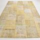 Yellow Mustard Large Vintage Rug, 204x306Cm