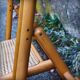 Set of 4 folding chairs in beech and caning by Habitat, 1980s.