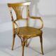 KOHN armchair N°196, circa 1905, bistro wood seat
