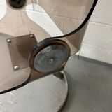 Chaise plexi acier attribué à Euro Steel