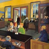 Educational poster "LA POSTE" and "CHEZ LE DENTISTE"