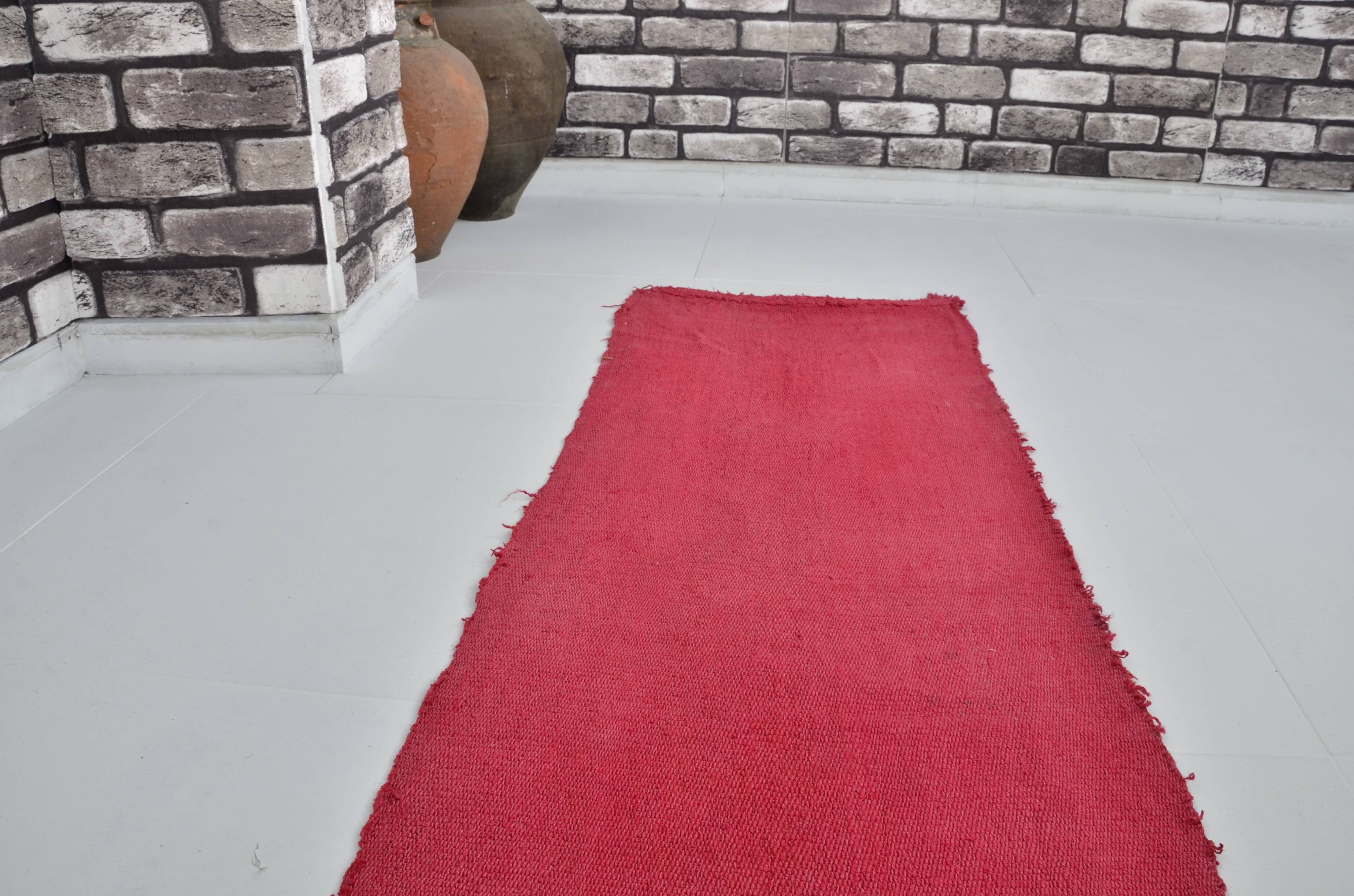 Red Vintage Hmep Kilim Runner sku  3061