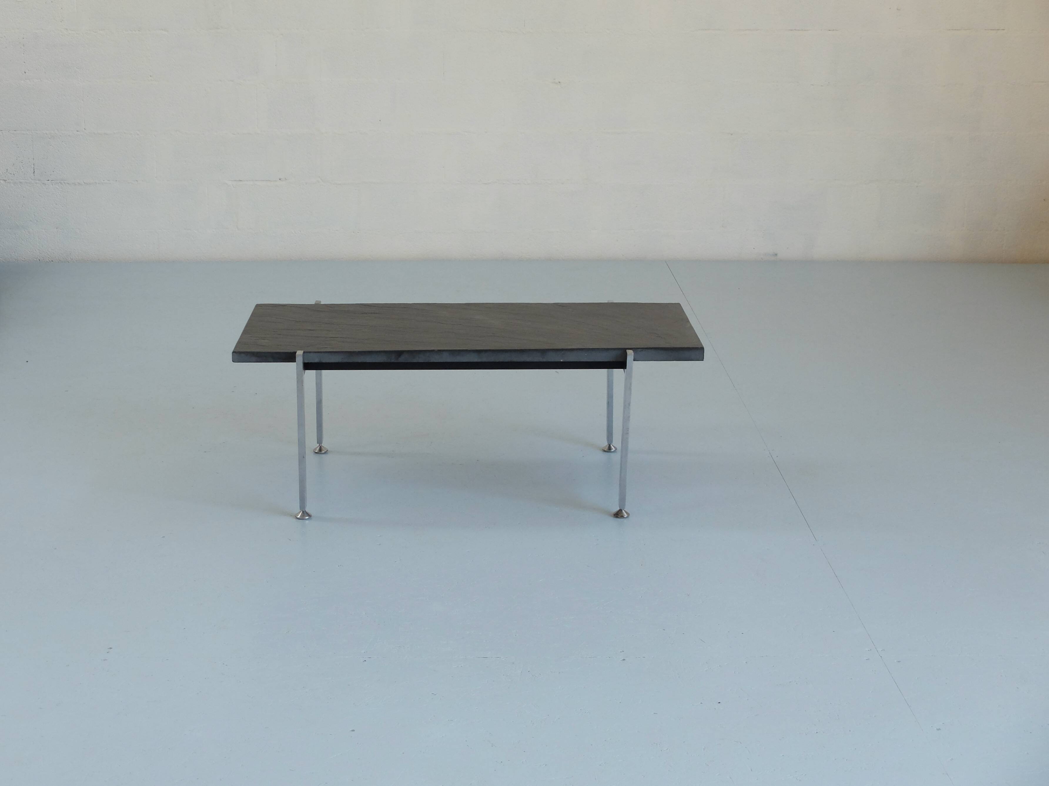 Slate stone coffee table France 1950