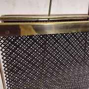 Porte-revues vintage doré années 60