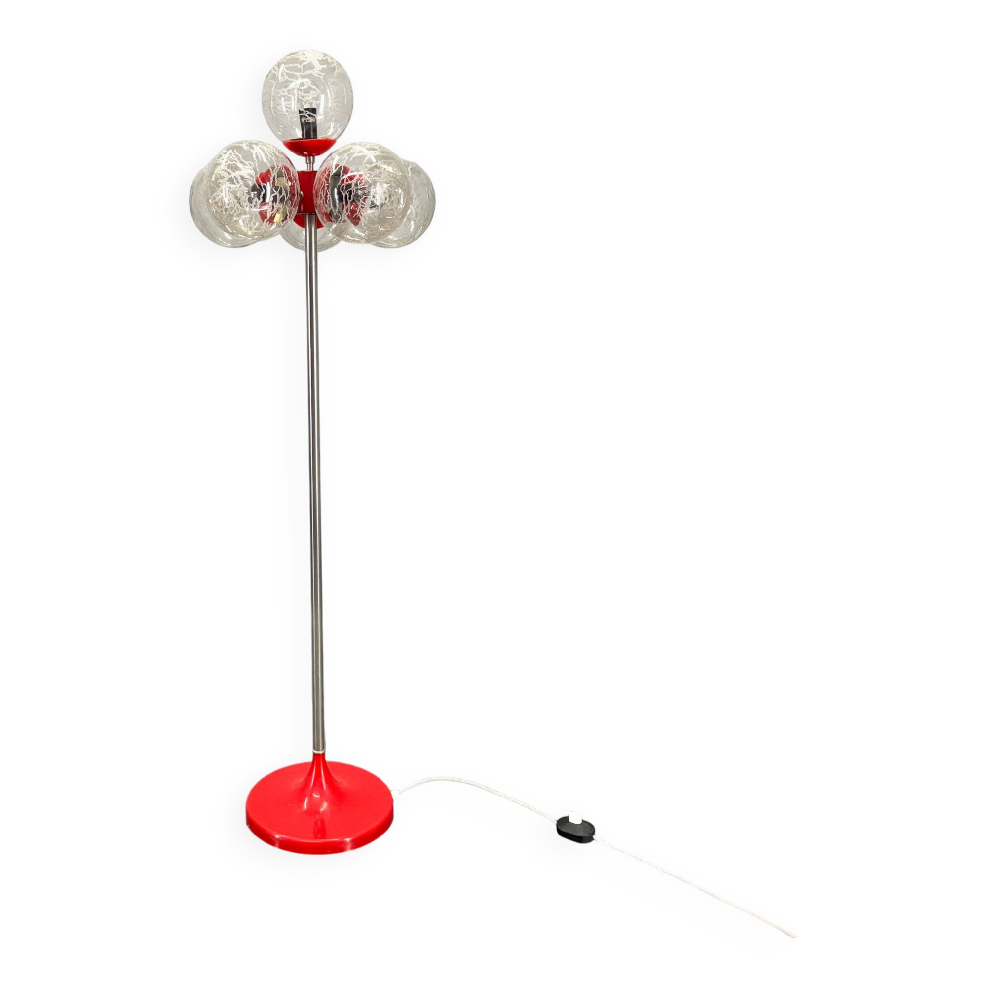 Space Age Plastic & Glass Floor Lamp, Germany