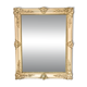 Large patinated wooden wall mirror Restoration 19th century