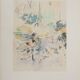 Berthe Morisot: Little girl feeding ducks, signed lithograph