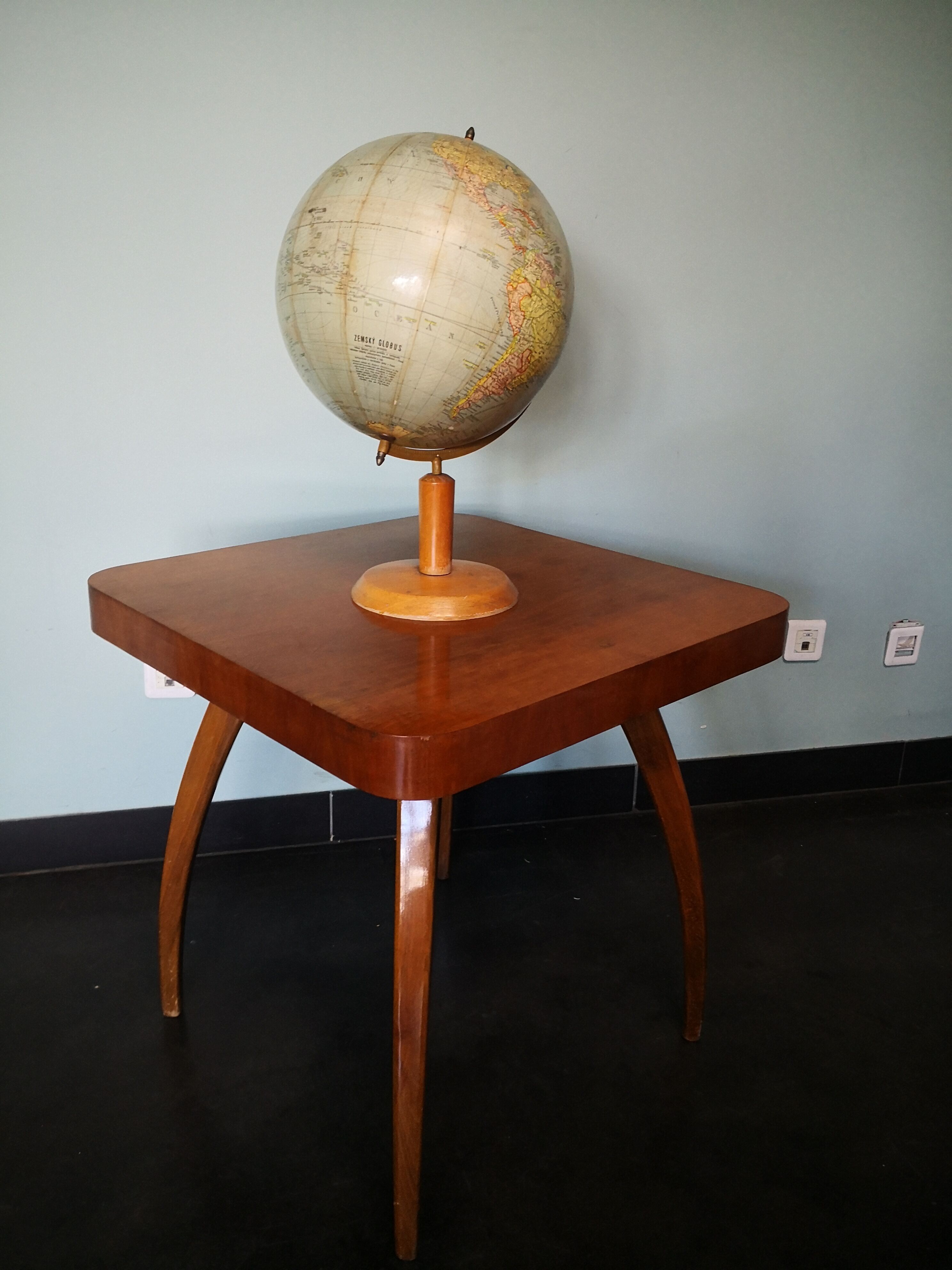 Spider Halabala coffee table, vintage, Czech, art deco