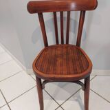 Suite of 12 chairs of bistrot Baumann 1940s