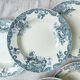 6 assiettes creuses vintage terre de fer clairefontaine modèle "pavot"