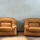 Vintage lederen stoelen
