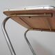 Tablette de style industriel en acier et plateau bois