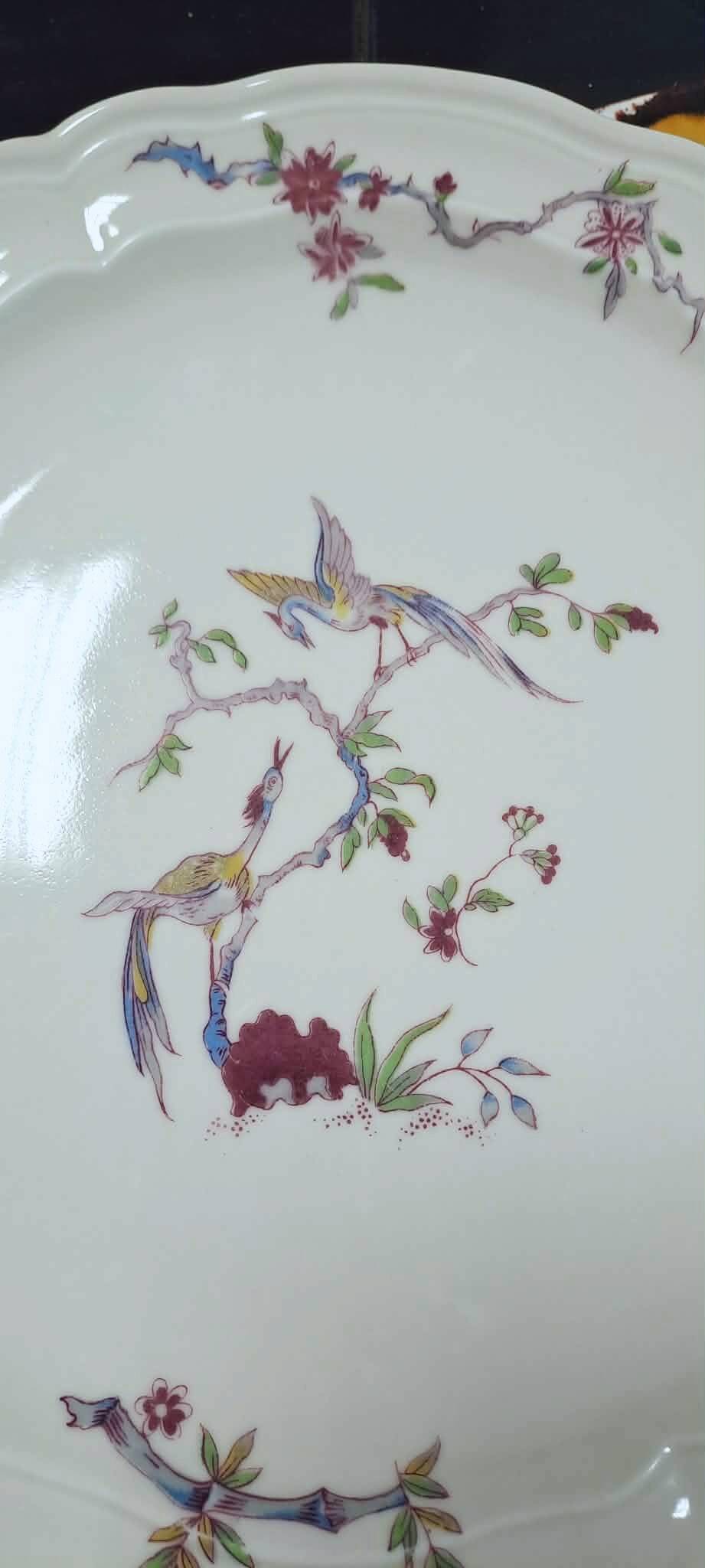4 flat plates Bernardaud model Chantilly