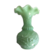 Vase opaline vert jade
