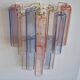 Aureliano Toso wall light in pink and blue Murano glass