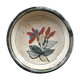 Floral decorated ramekin, signed