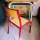 Desk with door-satchel