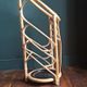 Rattan umbrella holder, vintage rattan plant holder, basket