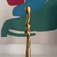 Golden brass candlestick
