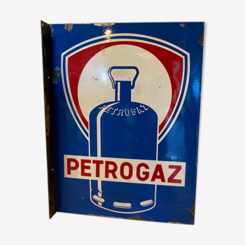 Enamelled plate "petrogaz" 45x60cm 1950