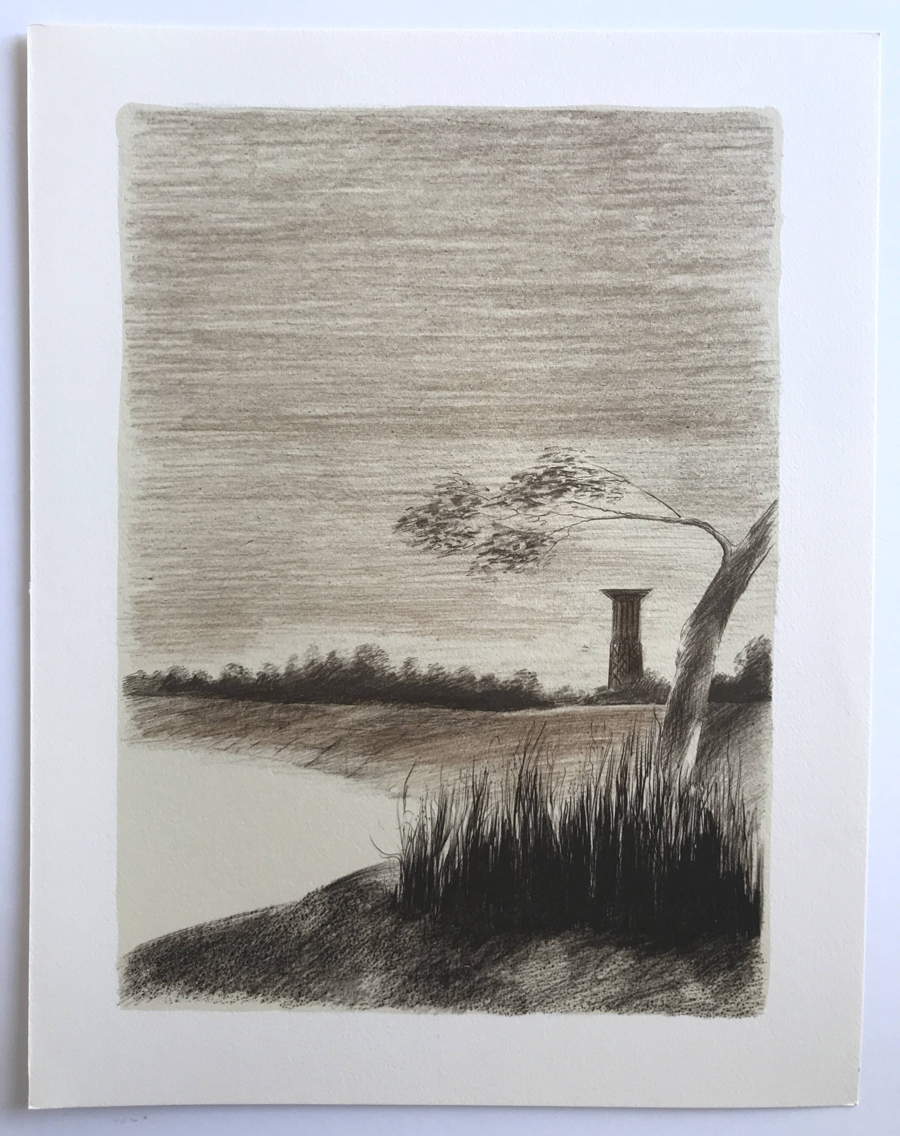 Set of 4 original lithographs by Pierre Skira, 1978. Water