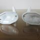 Pair of white cast iron patères art deco 30 40