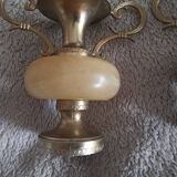 Petits vases  marbre et laiton