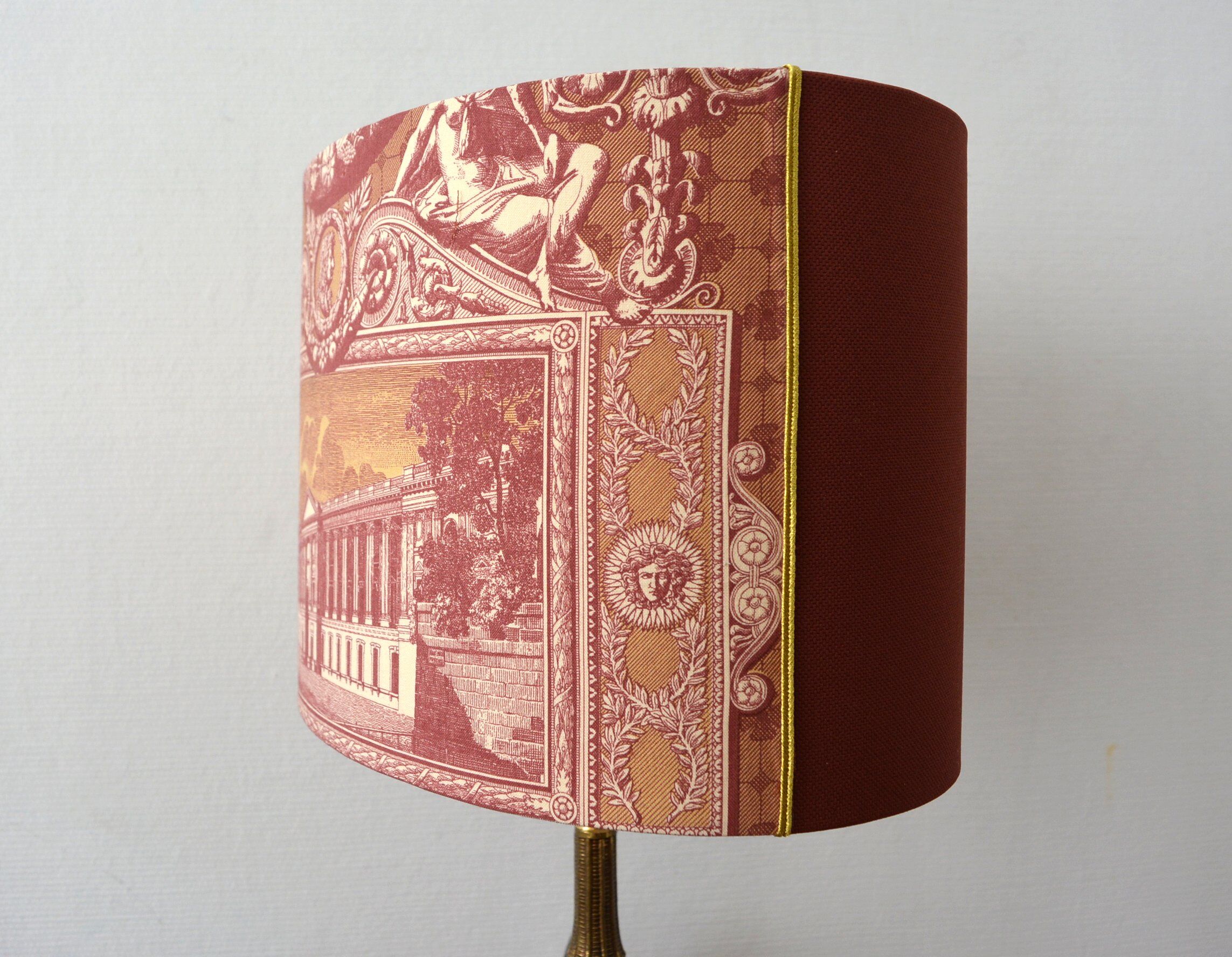 Abat-jours toile de Jouy motif "Monuments de Paris"