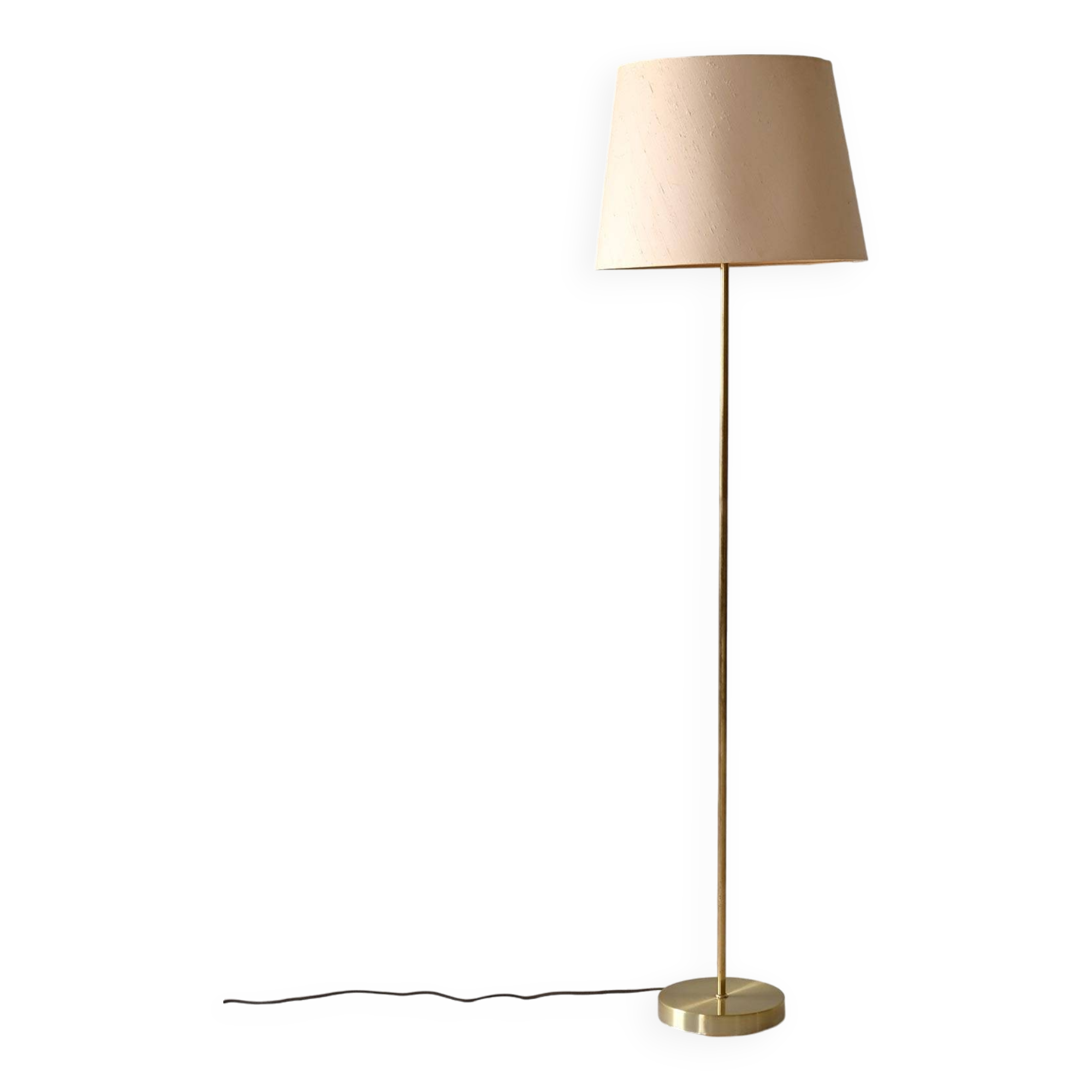Scandinavian lamp with golden floor lamp