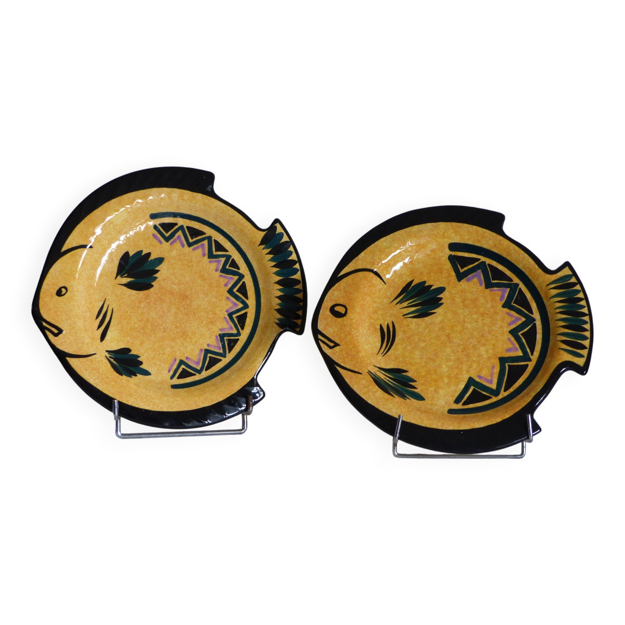 2 fish plates, St Jean Bretagne.