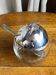 Sugar bowl, jam pot in the shape of a tomato.