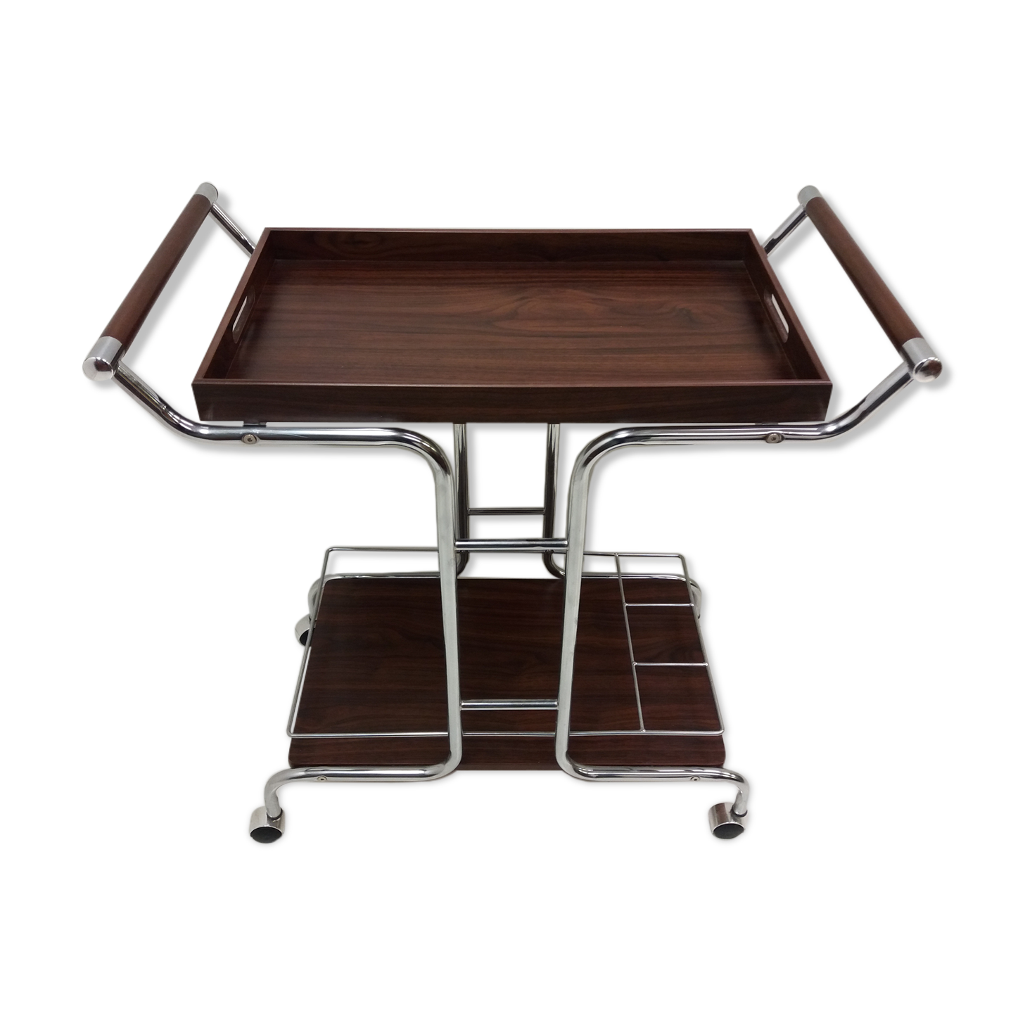 1980 Serving metal table, Czechoslovakia