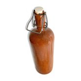 Bouteille en grès marron