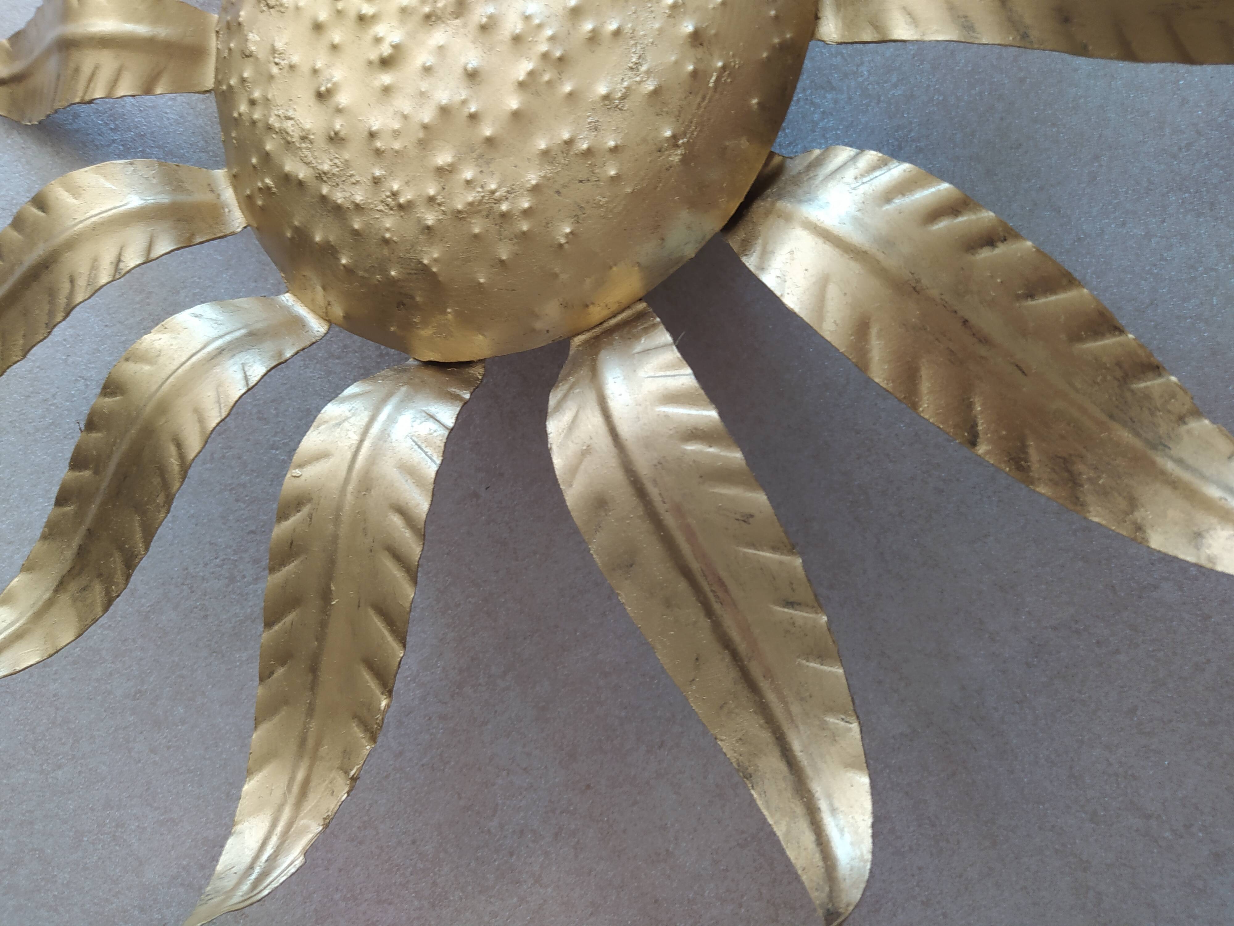 Vintage sun ceiling light