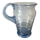 Art Deco blue glass carafe
