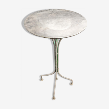 Vintage metal pedestal table