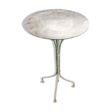 Vintage metal pedestal table