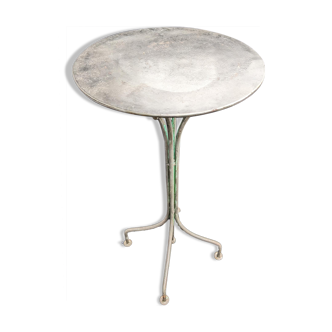 Vintage metal pedestal table