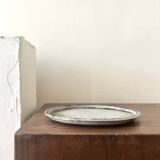 Glazed ceramic plate (stoneware), Chantal & Thierry Robert 1970