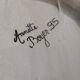 Glazed earthenware dish signed Annette Boyer