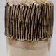 Handmade Beige and Black Glazed Ceramic Vase, Germany