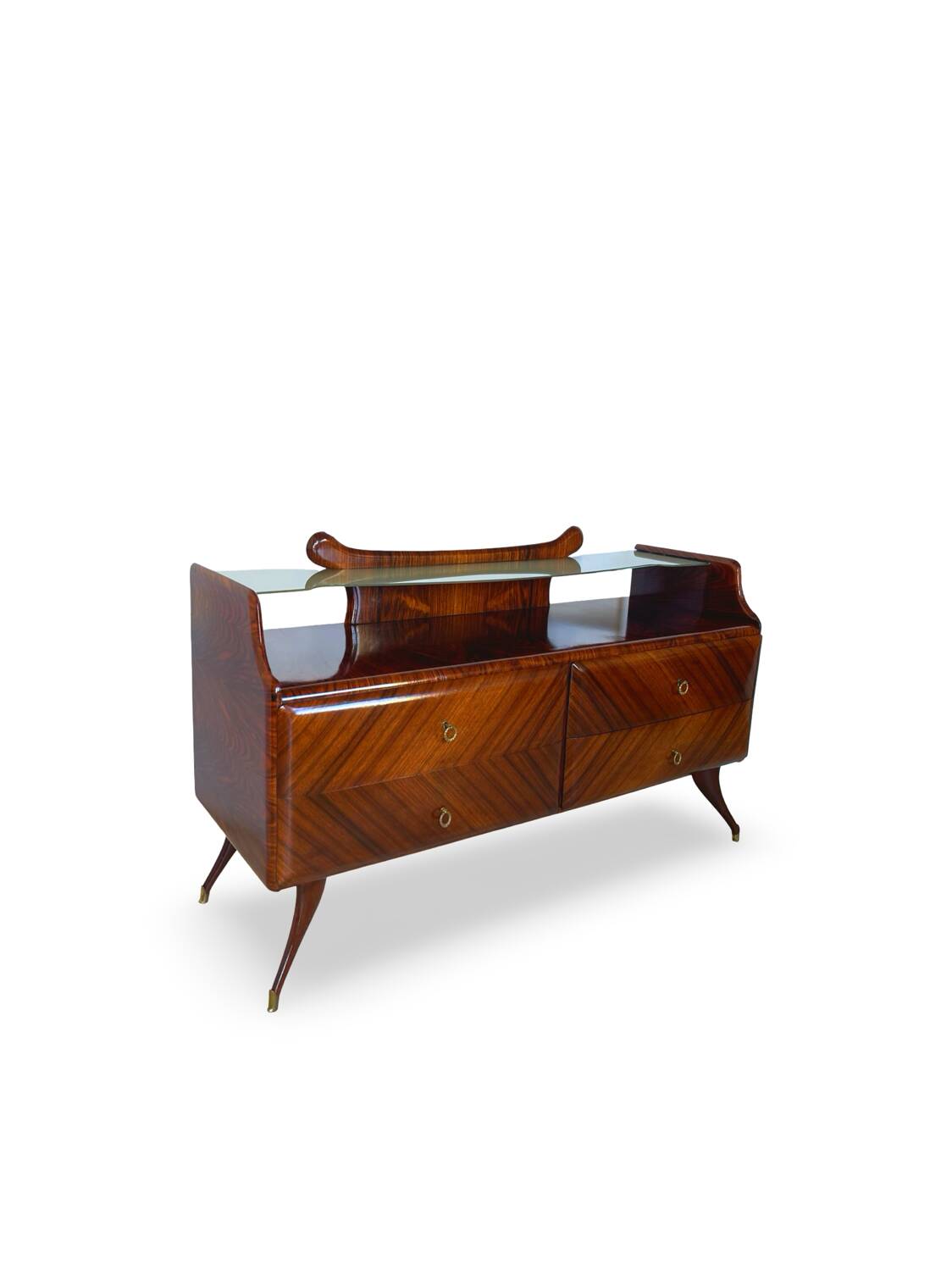 midcentury rosewood chest of drawers.