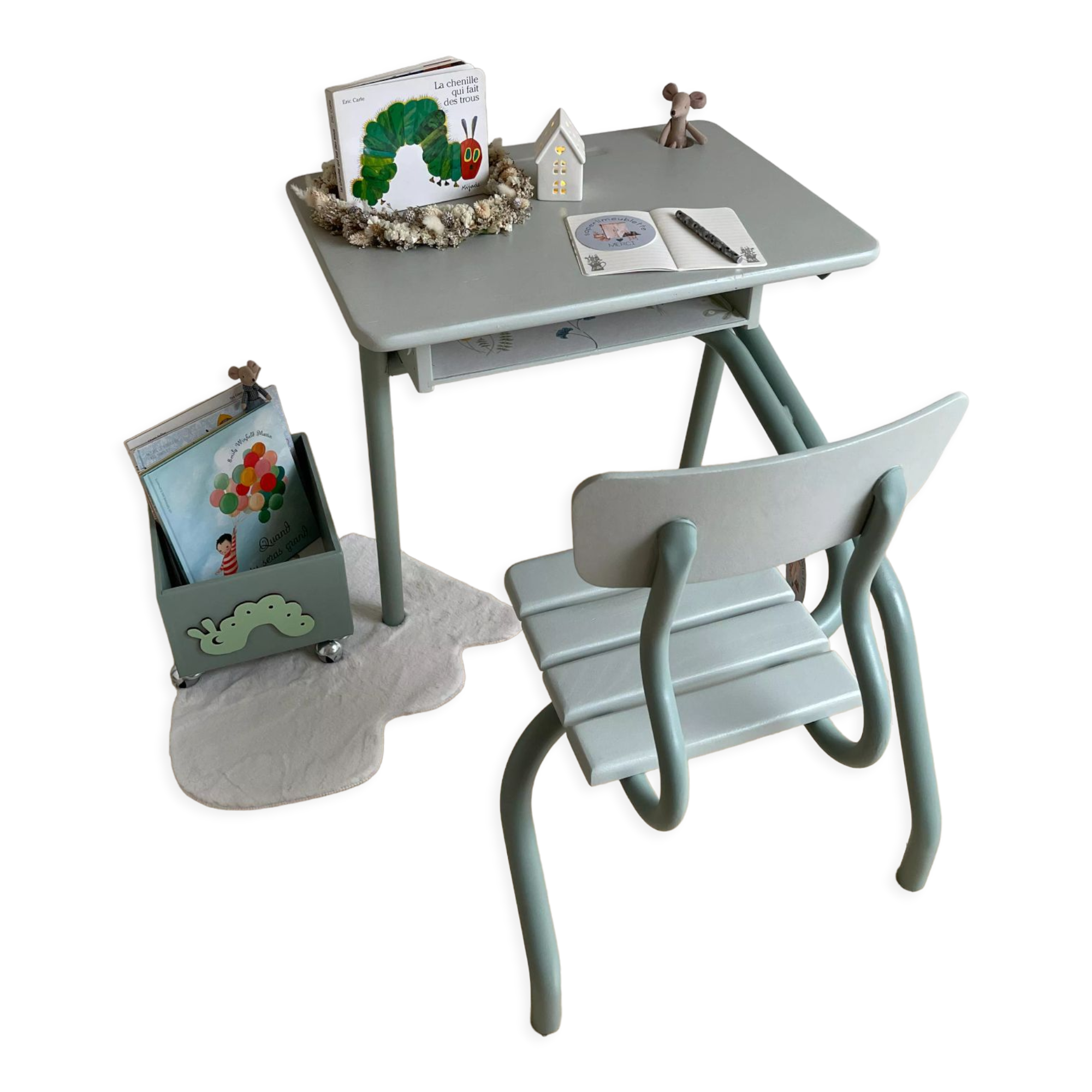 Bureau écolier vert